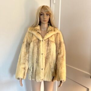 Emilio Gucci Mink Fur Coat Vintage Ivory, Black medium